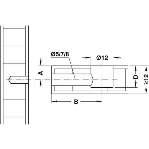 HAFELE MINIFIX Ø12mm / Ø15mm CAM LOCK CONNECTOR HOUSING NO RIM, FURNITURE FIXING - Picture 3 of 20