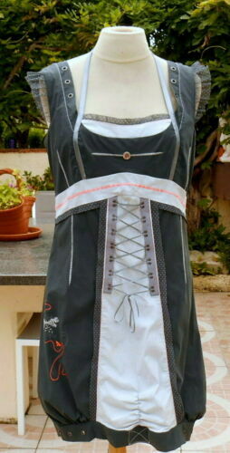 Robe LMV 'Pretty' Gris - Taille 40/42 - Manches Longues, Longueur Genou - Mélange Coton/polyester - Neuf Sans étiquettes