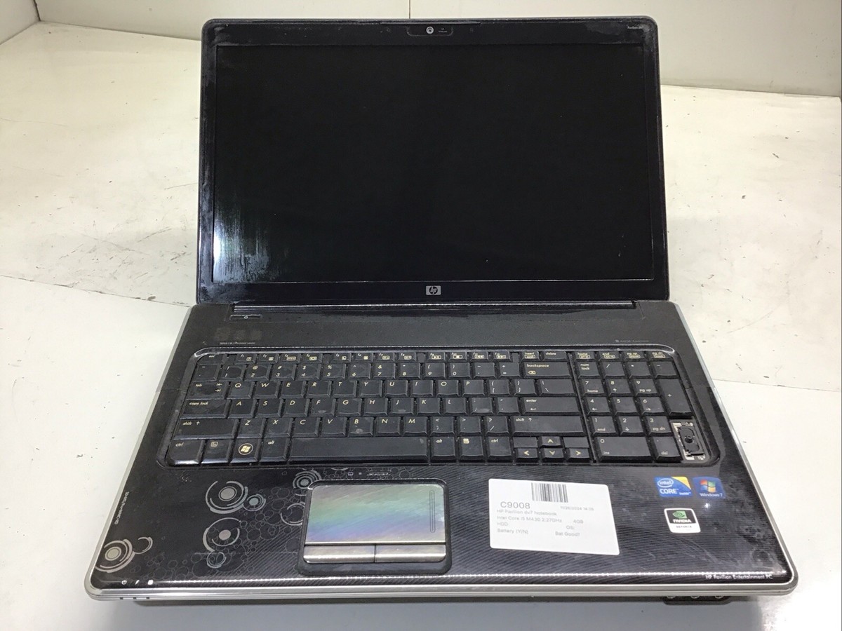 HP Pavilion dv7-3186cl Laptop Intel Core i5 M430 2.27GHz 4GB NO