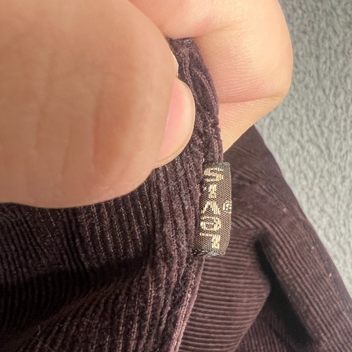 Vintage Levis Cordurroy Pants 32X32 Brown Corduroy Brown Tab Straight Pants 70s - Picture 13 of 14