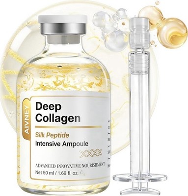 6x AVVNEY Deep Collagen Peptide Ampoule Serum Hydration Face/Neck 1.69oz