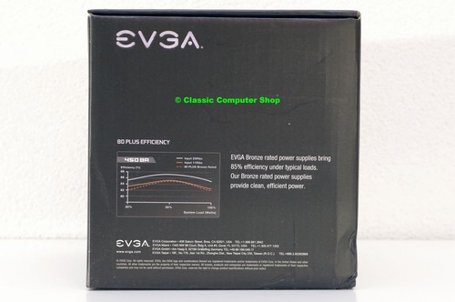 NEW NOS EVGA 450BR 100-240V AC-DC ATX PC 450W power supply - ATX12V 2.3 - Afbeelding 5 van 6