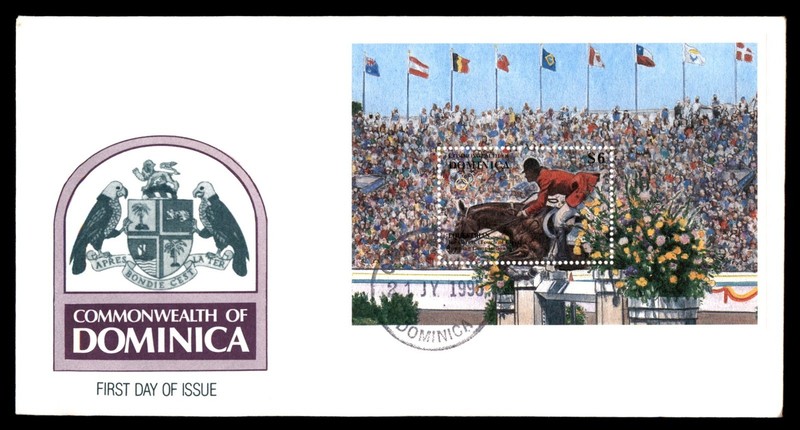 Mayfairstamps Dominica FDC 1993 Show Jumping First Day Cover aaz_26623
