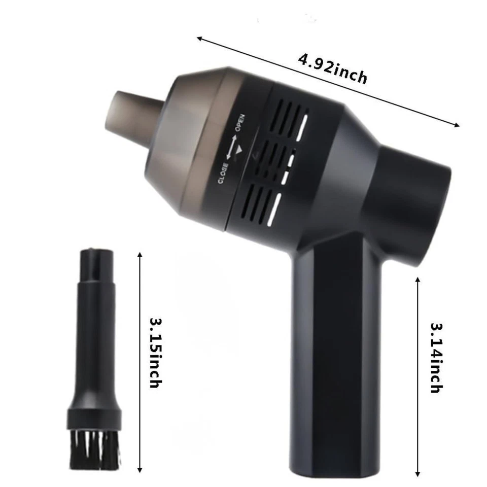 USB Portable Electric Air Duster Blower Car Vacuum Computer Keyboard Cleaner - Image 3 of 4