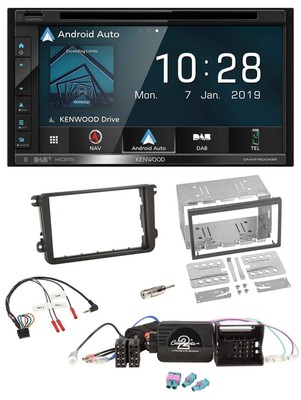 Kenwood DAB TMC USB 2DIN Lenkrad Bluetooth Navigation für VW Amarok Beetle EOS C