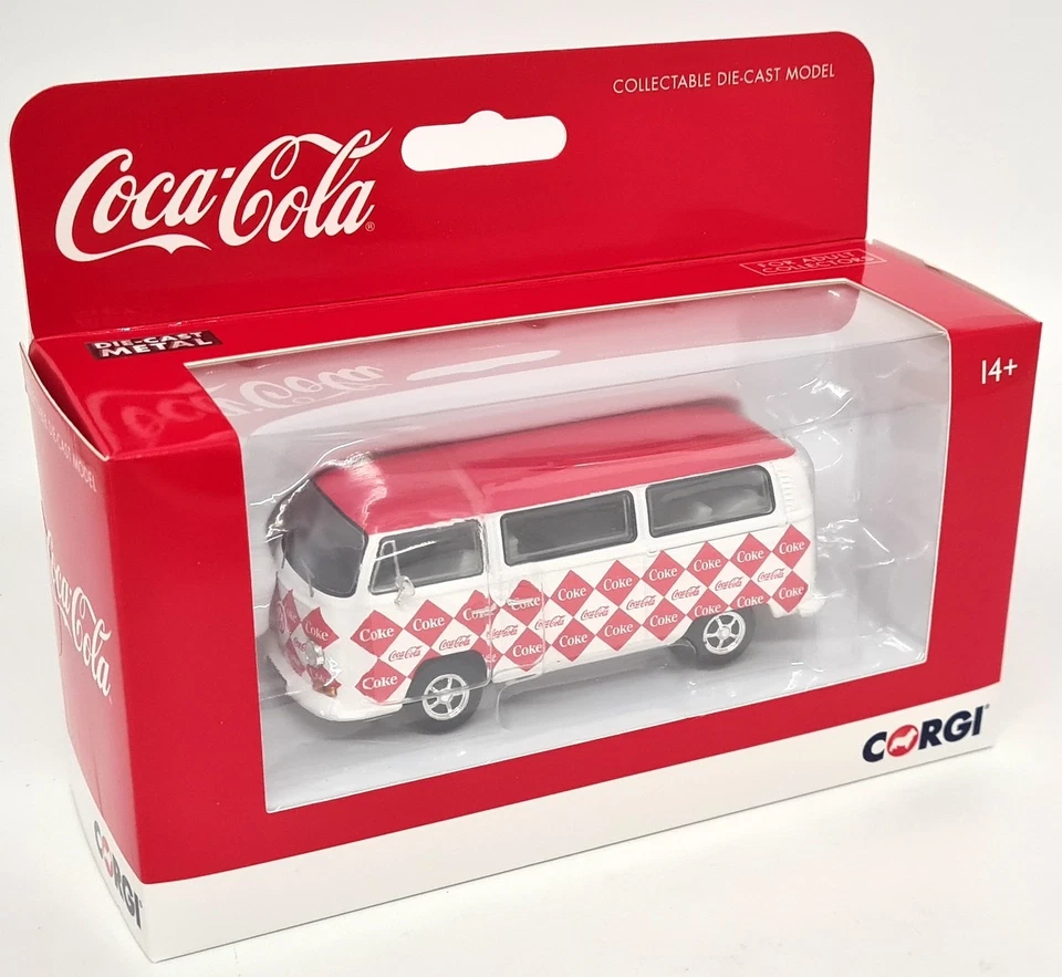 Corgi 1/43 Volkswagen T2 Bay Window Coke Coca Cola Diamond Diecast Model Car - Image 2 of 4
