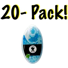 2000 count Menthol Classic Blue burst beads (20 value pack)