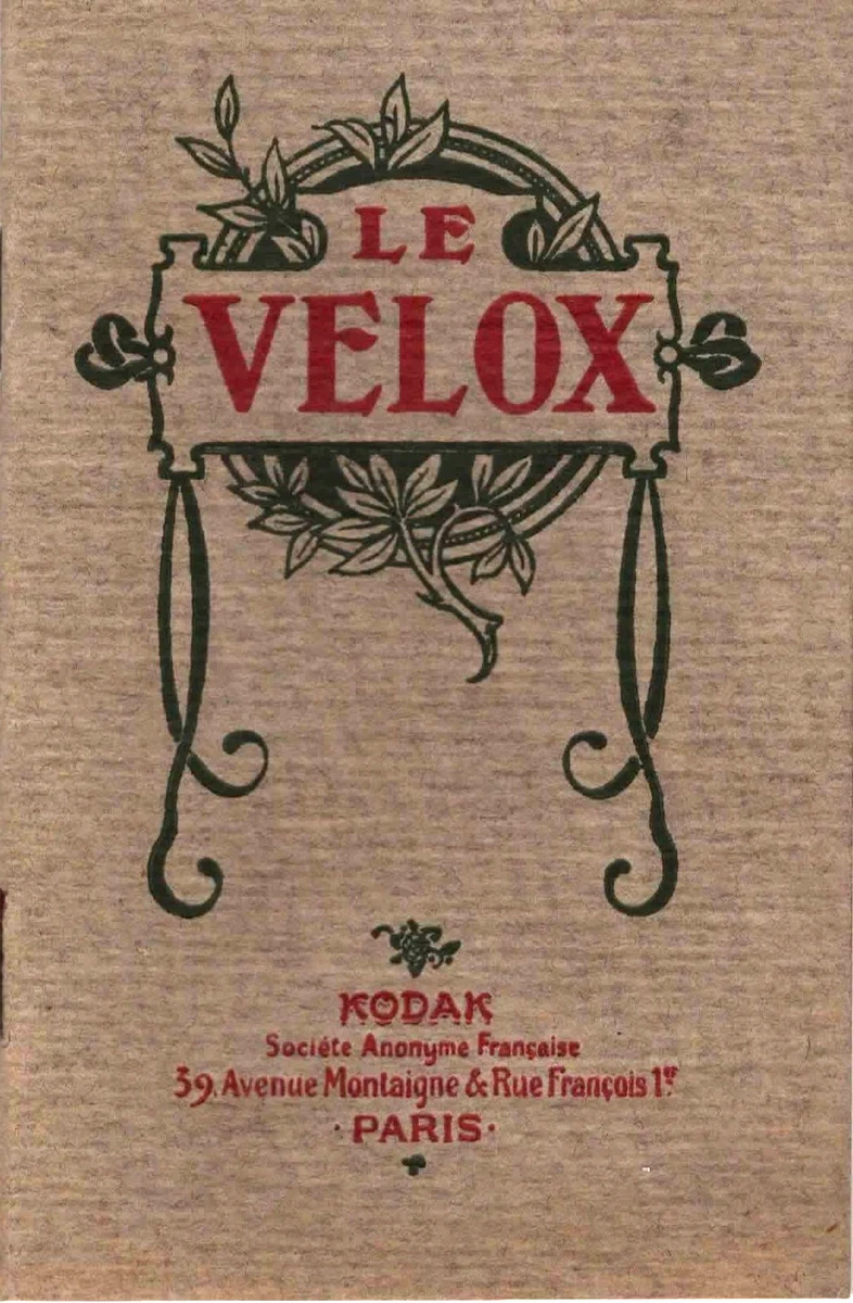 Ancien Ordre De Développement Photo KODAK - Papier Velox N°925 - Vintage