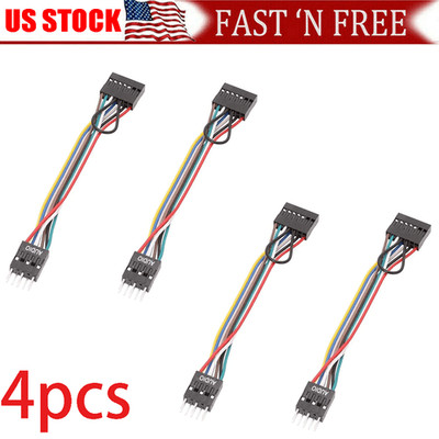 For Lenovo Motherboard 4x HD Audio 13Pin Female to 9Pin Male ATX Converter Cable