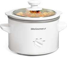 Olla De Cocción Lenta Eléctrica Temperatura Ajustable 1.5 Cuartos Redonda NUEVO.