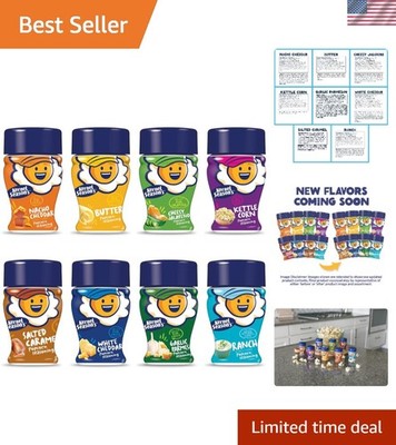 Kernel Season's 8 Mini Jars Gluten-Free Popcorn Seasoning Variety Pack, 0.9 oz