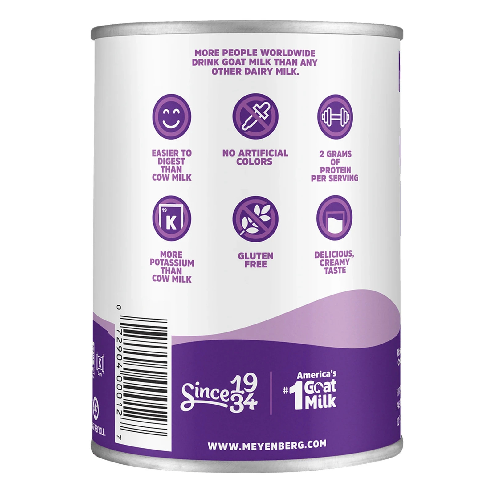 Meyenberg Evaporated Vitamin D Goat Milk, 12 fl oz (2 pack)