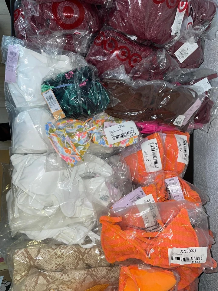 Lot of 10 Brand New Women's Swimsuits | Tops, Bottoms, One-Piece | MSRP $200+ - Image 3 of 4