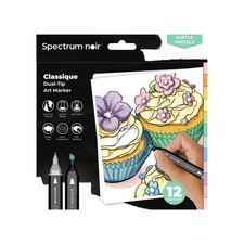 Spectrum Noir - Dual-tip Alcohol Markers - Classique (12PC) - Pastel
