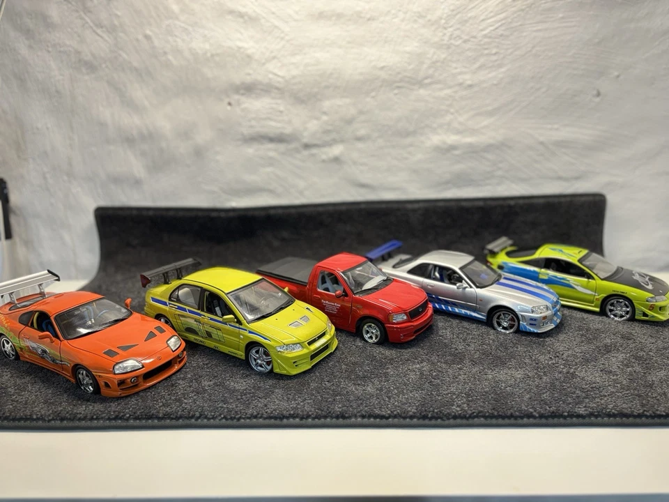 Fast Furious PaulWalker Toyota Supra Mitsubishi Evo Eclipse Nissan Skyline 1:18 - Immagine 4 di 4