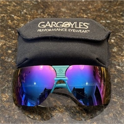 Vintage Gargoyles Sunglasses mirrored teal Terminator style