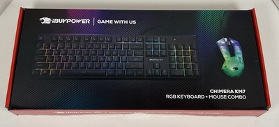 NEW iBUYPOWER Chimera KM7 RGB Gaming Keyboard and Mouse Combo