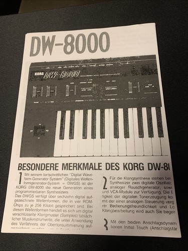 Korg DW-8000 Analog Hybrid Synthesizer + Extras - Bild 4 von 4