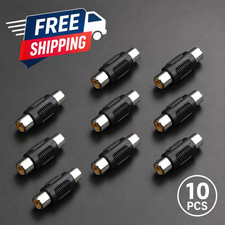 RCA Female to Female Coupler Adapter Connector, Audio Video Cable Joiner