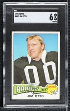 1975 Topps Jim Otto #497 SGC 6 HOF 16yo