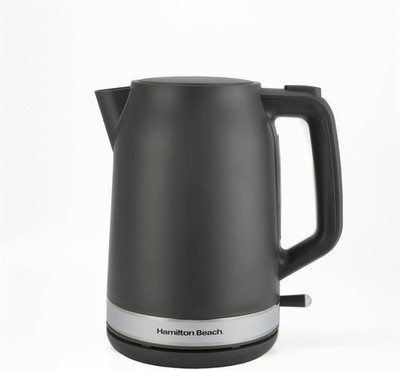 Hamilton Beach Ella 1,7 l Wasserkocher, automatische Abschaltung, matt anthrazit - HBK304