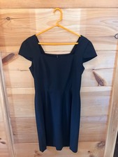 Tahari Arthur S. Levine Black Cap Sleeve Dress