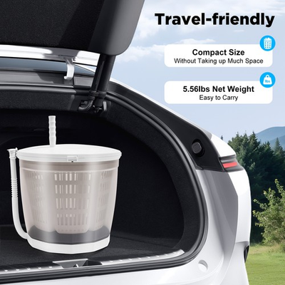 #ad 2 in 1 Non Electric Washing Machine Compact Washer Spin Dryer Hand Washer $63.38