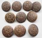 Pre-WWI Army Buttons Lot Of 10 by Horstmann — photo 1