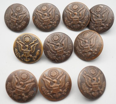 Pre-WWI Army Buttons Lot Of 10 by Horstmann