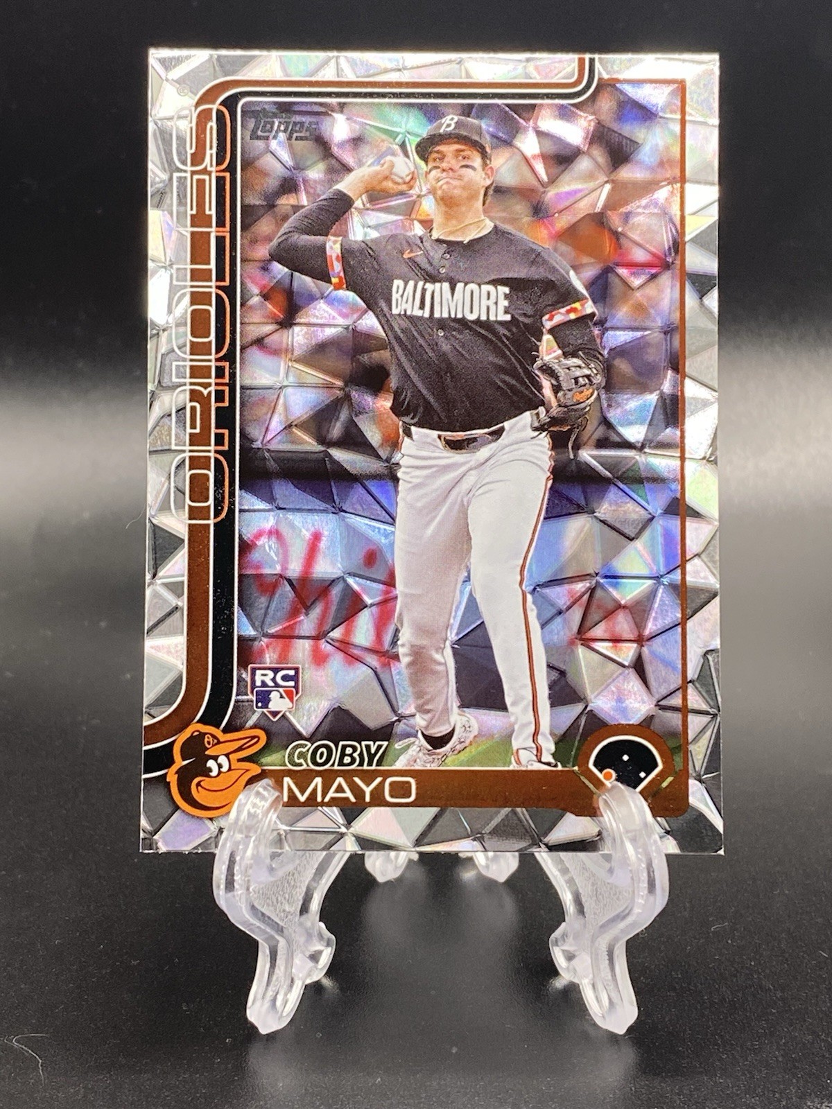 2025 Topps Series 1 - Coby Mayo #20 Silver Cracked Foilboard (RC)