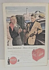 FULL PAGE COCA-COLA (COKE) AD ON BACK National Geographic June 1949 Italy NO MAP