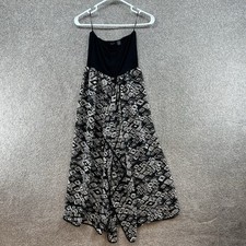 Raviya Women's Floral-Print Dress Cover-up Size Small Black What Sleeveless