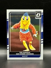 2016  The FAMOUS SAN DIEGO CHICKEN - Donruss Optic Chrome Baseball Card # 165