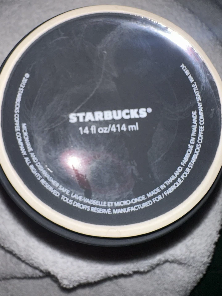 Taza de café Starbucks 2013 gris Gunmetal en relieve aspecto metálico iridiscente 14 oz Foto 2 de 2