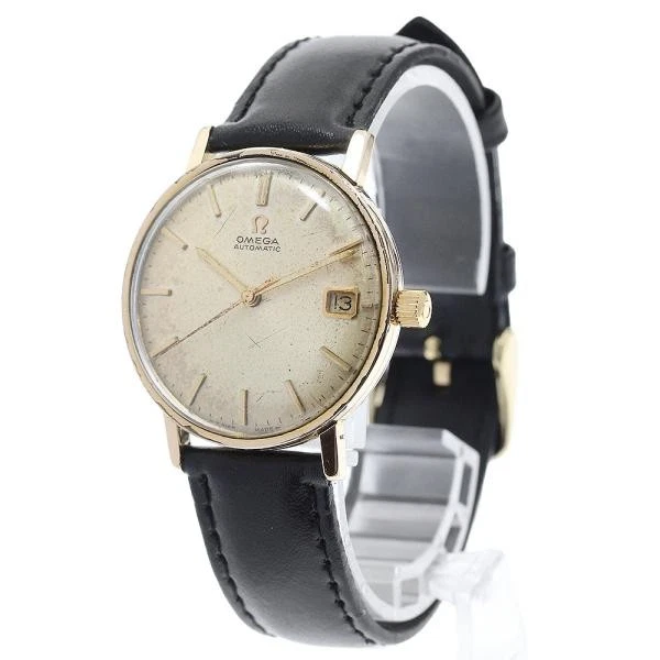 Omega — OMEGA Described in the item description 162.009 33mm SS Gold Dial Watch #C11727