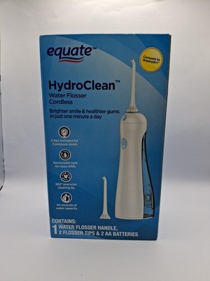 Hydroclean Cordless Water Flosser with Removable Tank, 2 Pressure Cleaning Tips