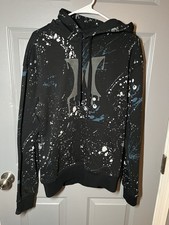 Y2K Hurley Black Hoodie Sweatshirt Sz S Excellent Condition Fast Shipping