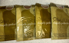 Lot of 4 Silkies Ultra Shapely Perfection Pantyhose Women s Medium Natural NEW