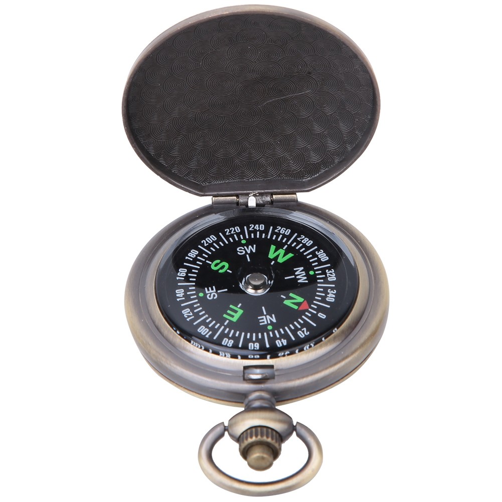 Vintage Pocket Watch Compass Durable For Outdoor Navigation