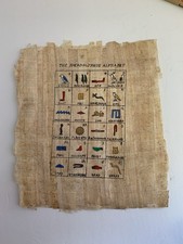 Egyptian Papyrus Hieroglyphic Alphabet Letters 6” X 7”