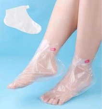 400-Pack Disposable Plastic Foot Covers for Feet – Leak-Proof Paraffin Wax Bat