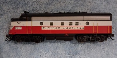Bowser HO WM Western Maryland EMD F7 #235 Executive Line, No Sound