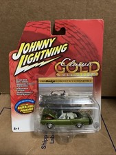 Johnny Lightning 1969 Dodge Coronet Rt Convertible Classic Gold Diecast 164