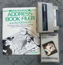 Coleco ADAM Computer AUTODIALER 7815 w/ ADDRESS BOOK FILER Software and Manual