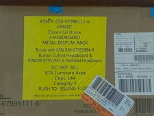 Kmart Essential Home 2-Headboard Metal Display Rack Store Fixture 030-07996111-6