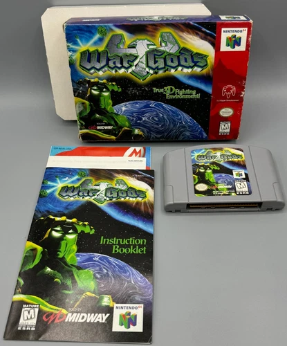 War Gods Nintendo 64 N64 CIB Complete W/ Manual & Inserts Authentic Midway