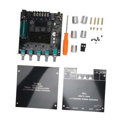 BT Digital Amplifier Board 2.1 Channel 50W 50W 100W Wireless Subwoofer Amp M Fit
