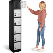 6 Door 6 Tier Heavy Duty Steel Locker Cabinet 71 Inch
