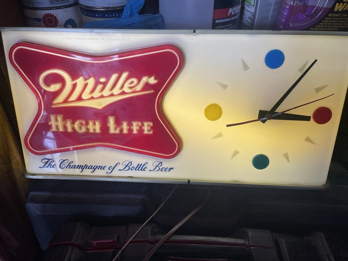 Miller High Life Clock for sale | eBay