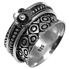 Spinner Anxiety Handmade Silver Jewelry  "9"
